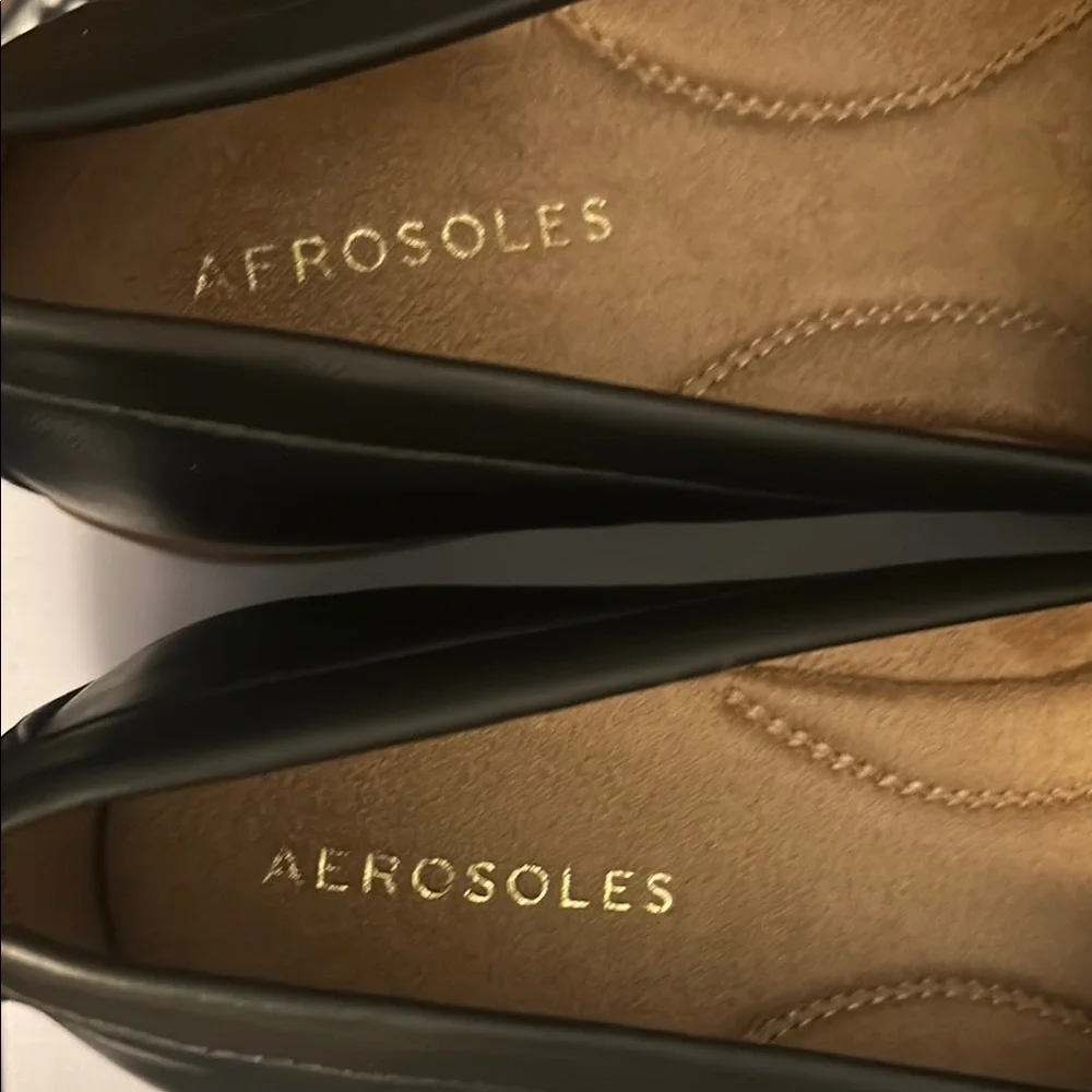 AEROSOLES‎ Dark Leather Loafers